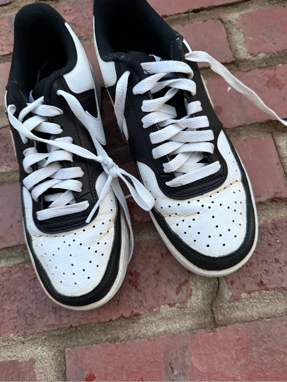 Nike Black and White low top Sneakers